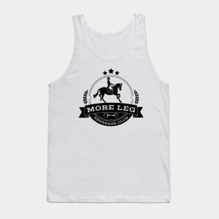 More Leg Dressage Club Black Tank Top